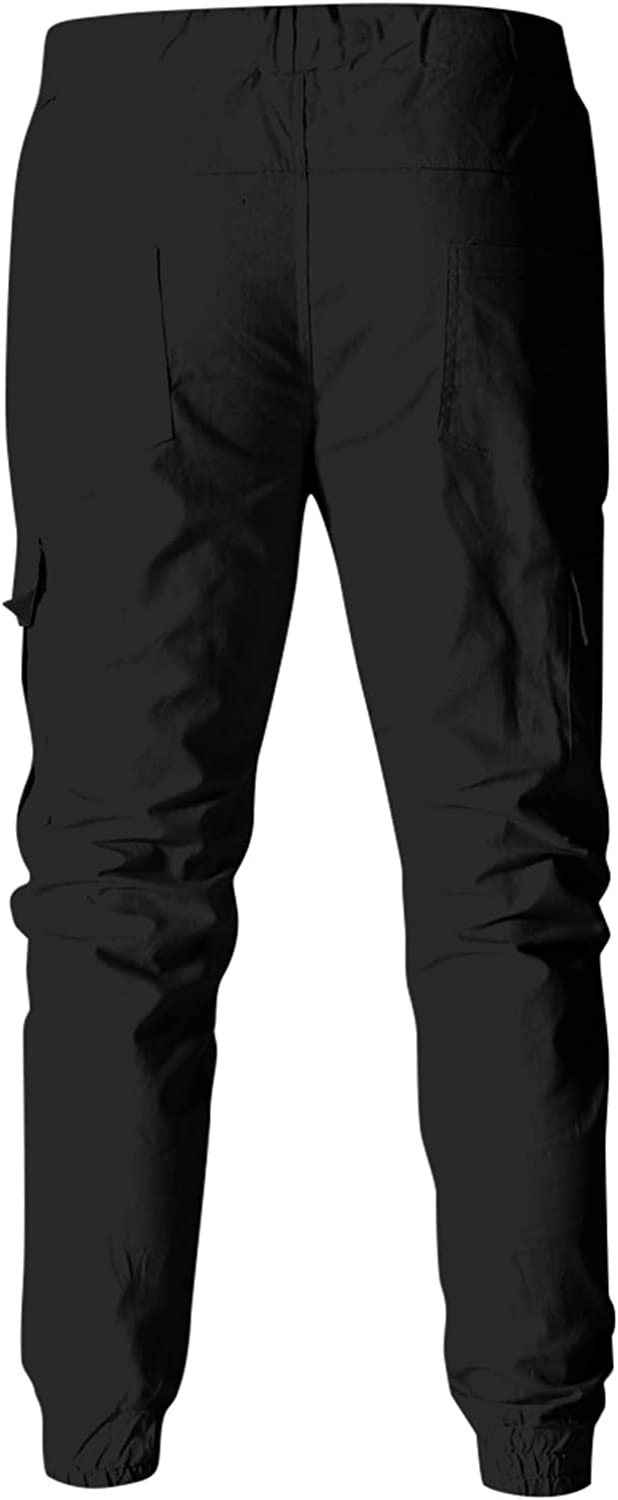 YKARITIANNA Mens Fashion Athletic Joggers Pants Sweatpants Trousers Cargo Pants Mens Long Pants Solid Color Trousers