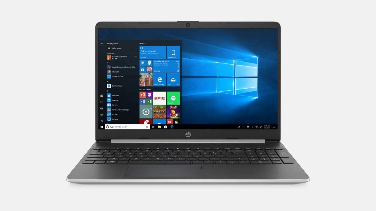 HP 2020 15 15.6" HD Touchscreen Premium Laptop - 10th Gen Intel Core i5-1035G1, 16GB DDR4, 512GB SSD, USB Type-C, HDMI, Windows 10 - Silver W
