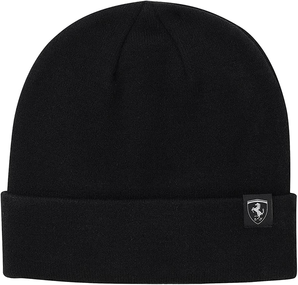 PUMA Ferrari SPTWR Style Classic Cuff Beanie, Black, One Size