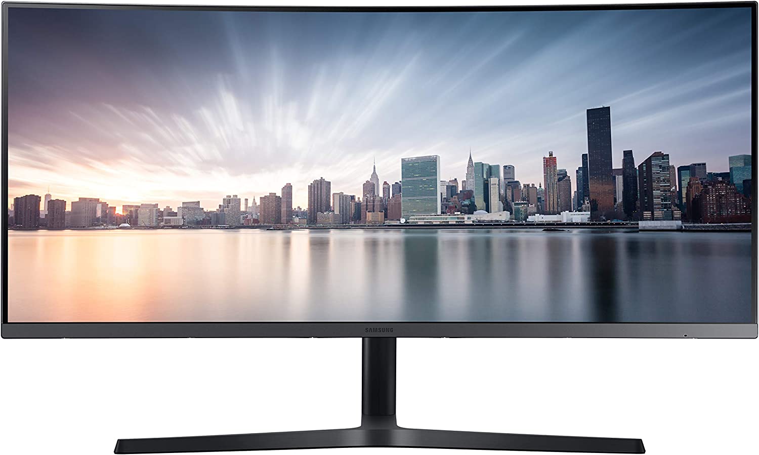 SAMSUNG CH890 Series 34-Inch Ultrawide QHD (3440x1440) Computer Monitor, 100Hz, Curved, HDMI, USB-C, Height Adjustable Stand, 3 Yr WRNTY (LC34H890WGNXGO)