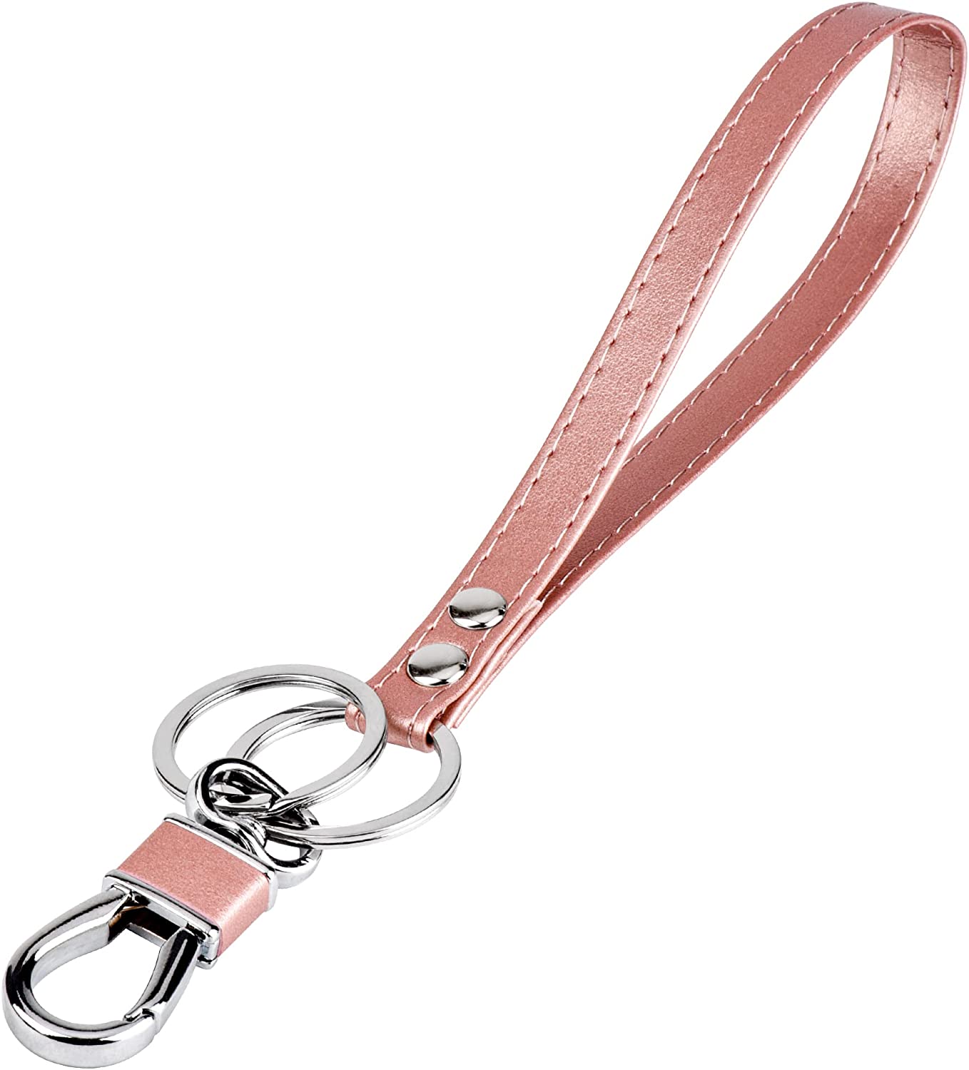 Amazon Essentials Keychain for women - Lanyard Key Chain with Detachable Alloy Metal Rings