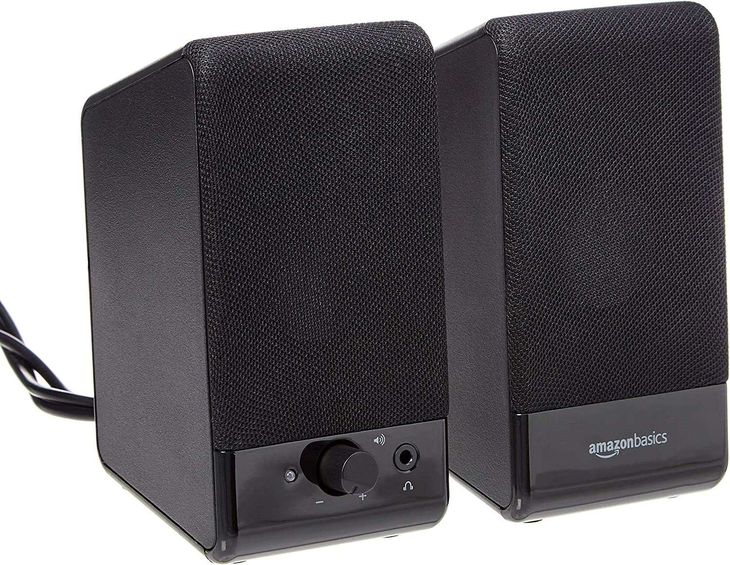 Amazon Basics Computer Speakers for Desktop or Laptop PC | USB-Powered, Black