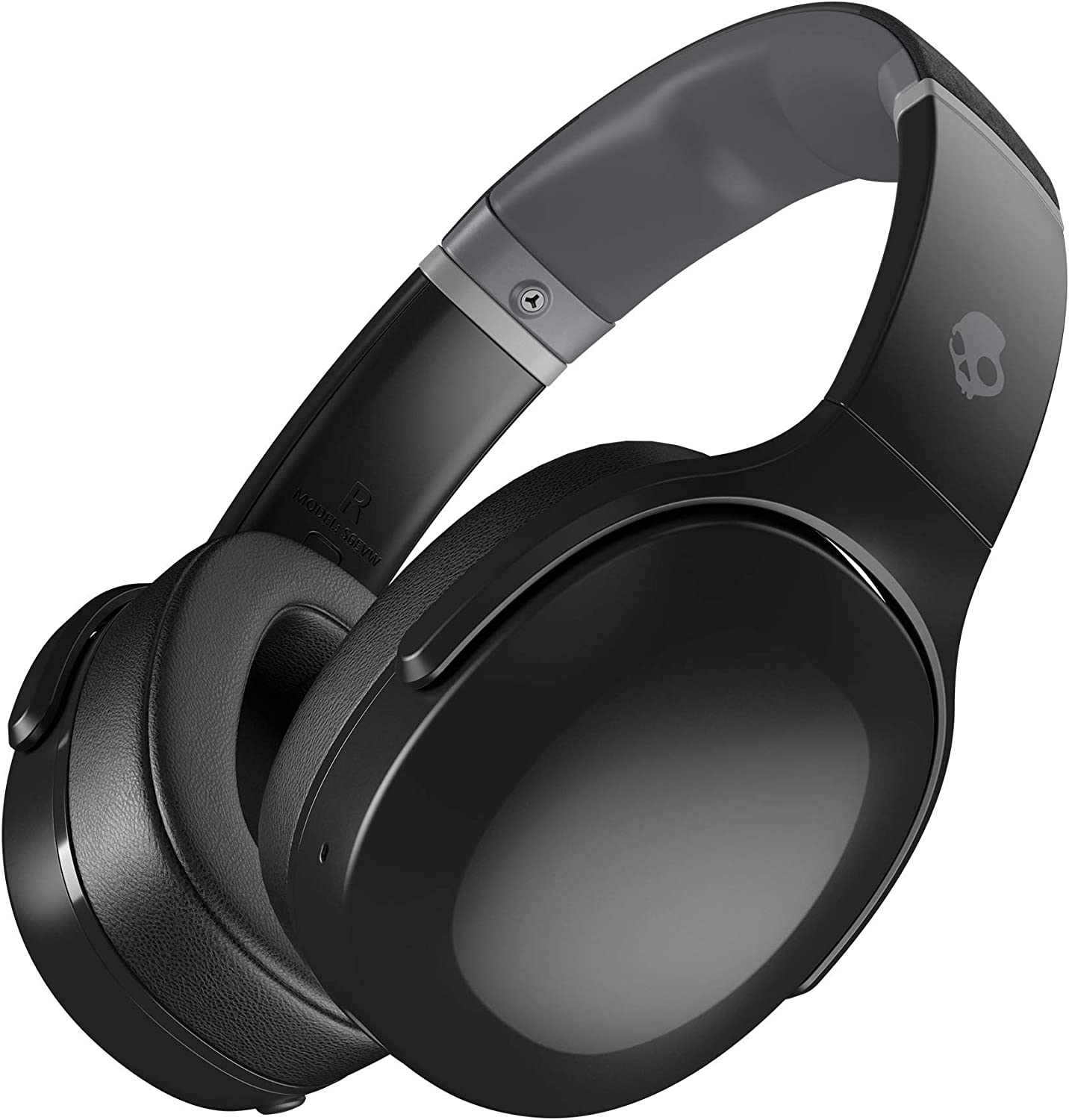 Skullcandy Crusher Evo Wireless Over-Ear Bluetooth Headphones for iPhone and Android with Mic / 40 Hour Battery Life / Extra Bass Tech / Best for Music, School, Workouts, and Gaming - Black
