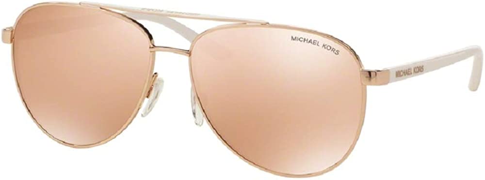 Michael Kors MK5007 HVAR Aviator Sunglasses For Women + BUNDLE with Designer iWear Complimentary Eyewear Care Kit