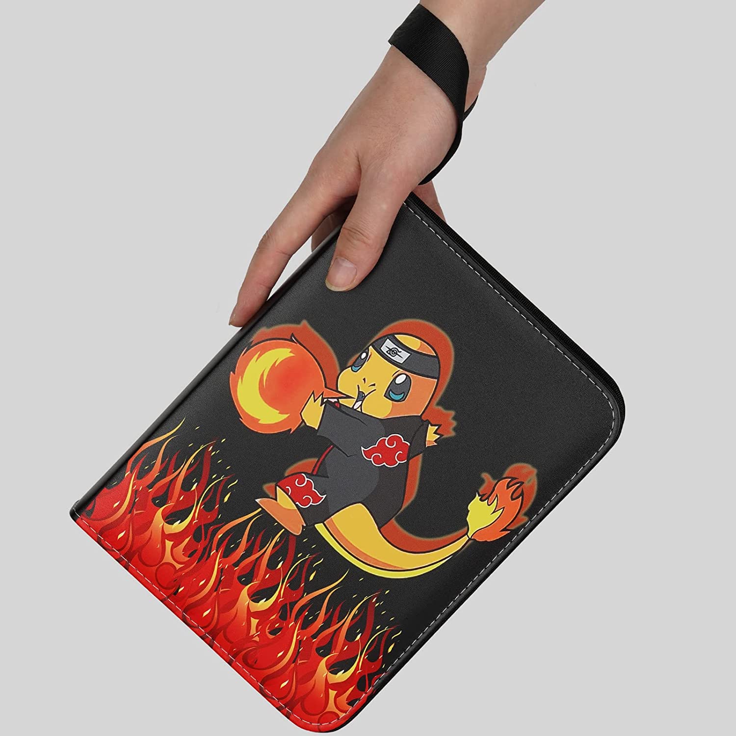 Likealot 4-Pocket Card Binder， 400 Pockets Binder for Game Cards with 50 Premium Removable Sleeves， Trading Card Holder Collector Album