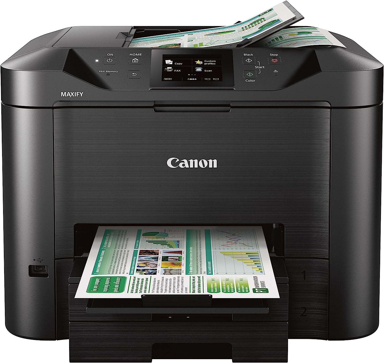 Canon Office and Business MB5420 Wireless All-in-One Printer,Scanner, Copier and Fax, with Mobile and Duplex Printing, Black, Desktop