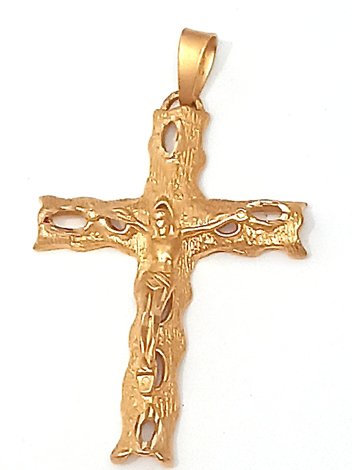 ONE of a KIND gifts for women Cross Solid gold 18k Crucifix Pendant Christian Grandmother Cross gift for Christian women Crucifix Pendant Designer Christianity HANDMADE Jewellery Unique Gift for her