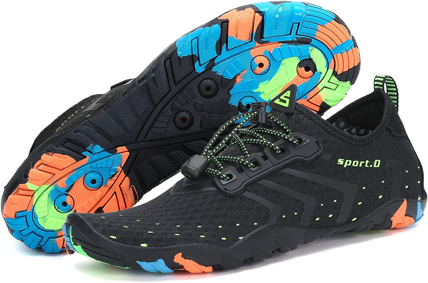 Lxso Women Men Water Shoes Quick Dry Barefoot Sports Aqua Durable Outsole Shoes for Swim Beach Aerobics Surf Yoga Exercise