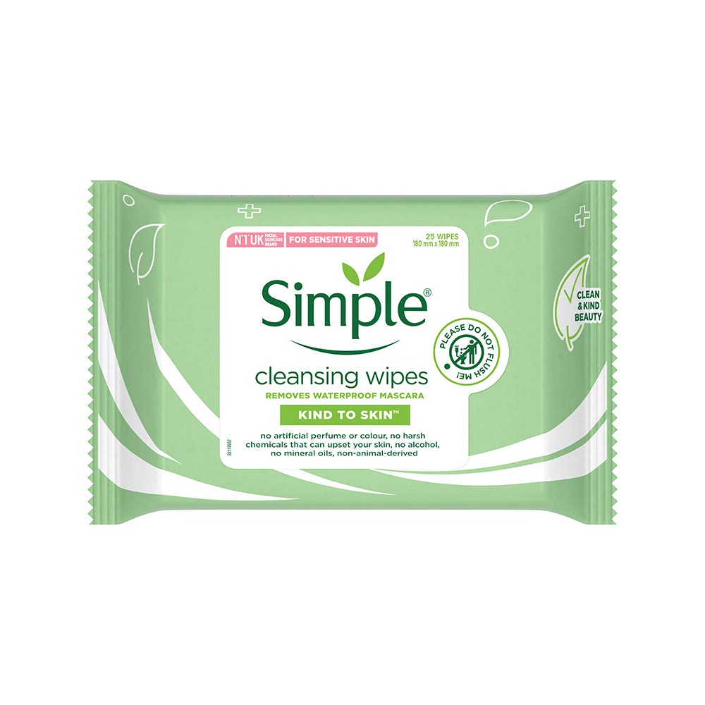 Simple Kind To Skin 25 Cleansing Facial Wipes (3 pack)