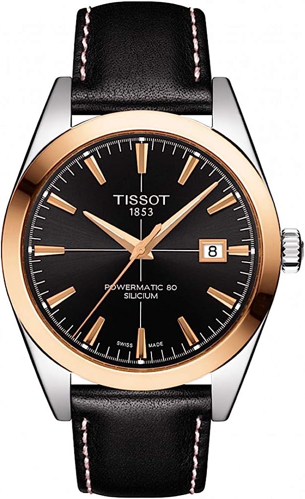 Tissot T-Gold Automatic Black Dial Men's Watch T927.407.46.051.00
