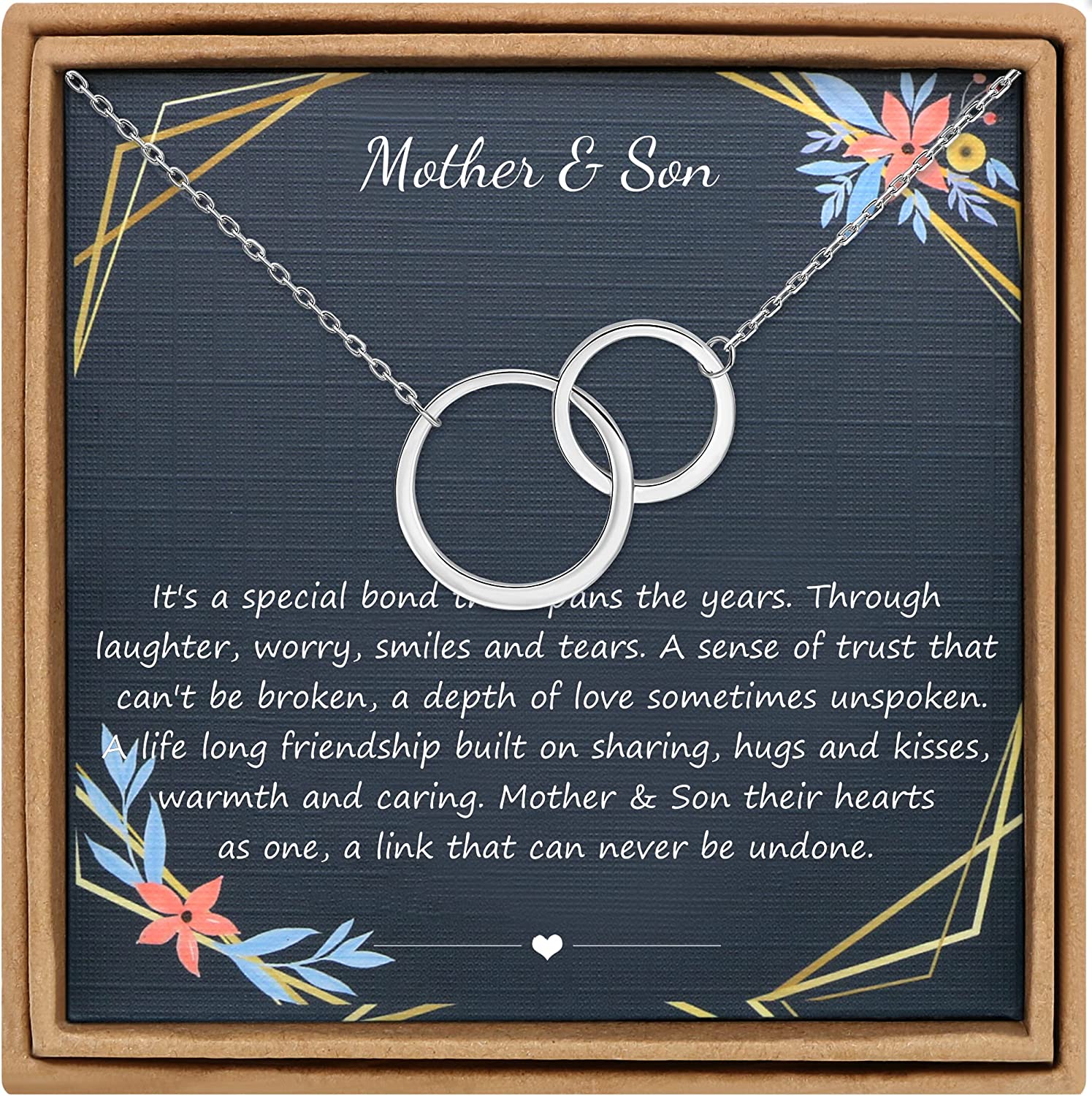 JoycuFF 925 Sterling Silver Love Knot Necklace for Women with Cubic Zirconia for Mom Daugter Mother in Law on Wedding Christmas Pendant