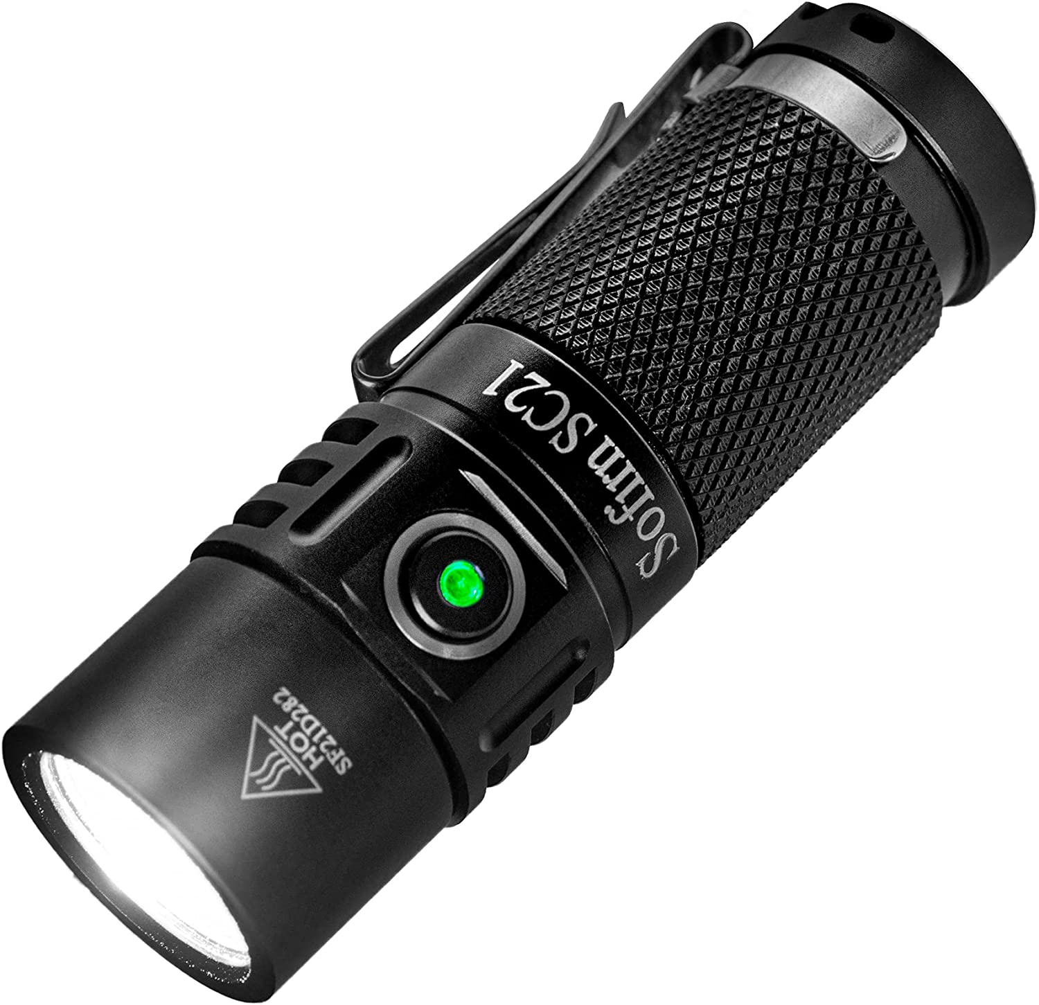 Sofirn SC21 Mini Small Flashlight 1000 Lumen, USB Rechargeable Keychain Light with Super Bright LH351D LED, Magnetic Tail, Small Pocket Sized EDC Flashlight High Lumens(Black/5000K)