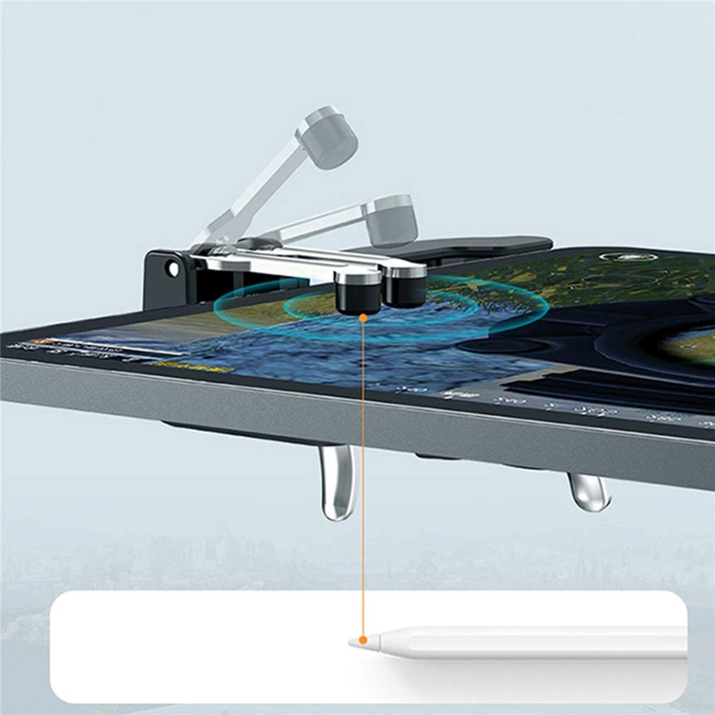 Mobile Game Controller for iPad/Tablets， EMISH Six Finger Game Joystick Handle Trigger Aim Button L1R1 L2R2 Shooter Gamepad for PUBG/Fornite/Knives Out/Call of Duty