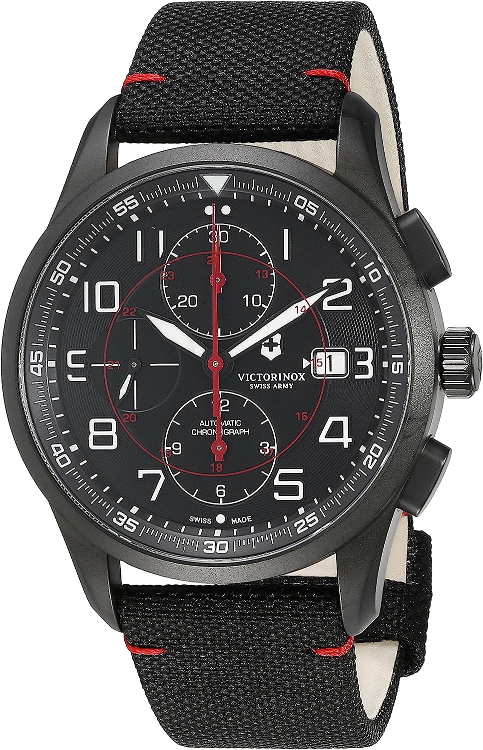 Victorinox Men's 241721 AirBoss Analog Display Swiss Automatic Black Watch