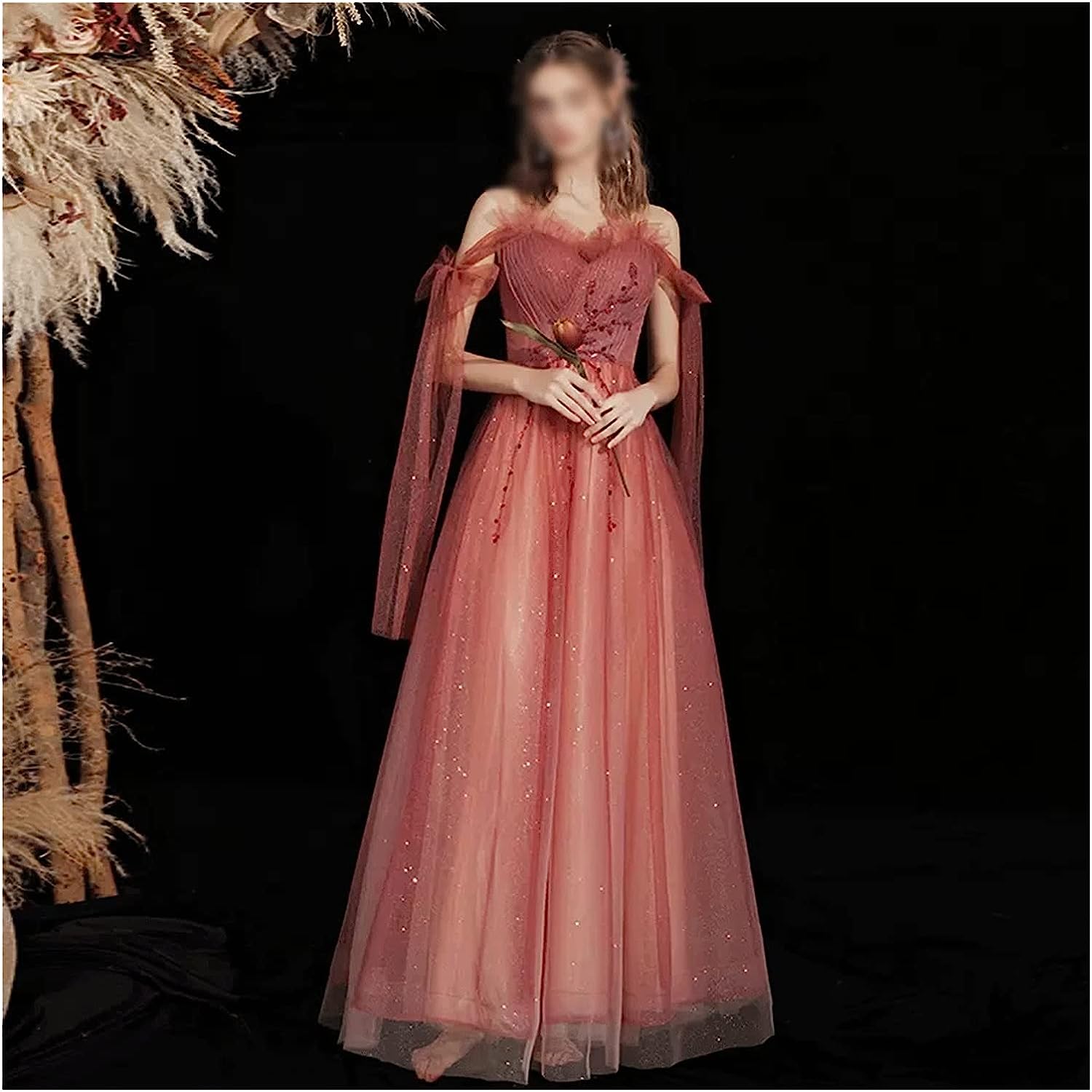 FZZDP Toast Dress Bridal Evening Dresses for Hosting Art Exam Performance Clothes Summer (Color : D, Size : XL Code)