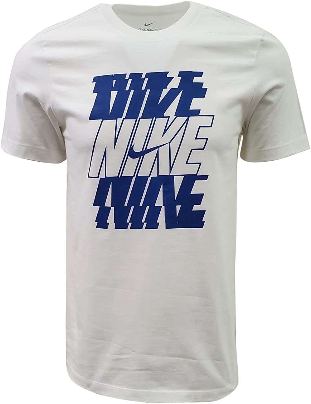 Nike Men's Italic Graphic Logo Crewneck T-Shirt