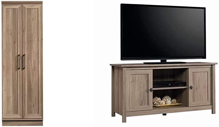 Sauder HomePlus Storage Cabinet， Soft White finish