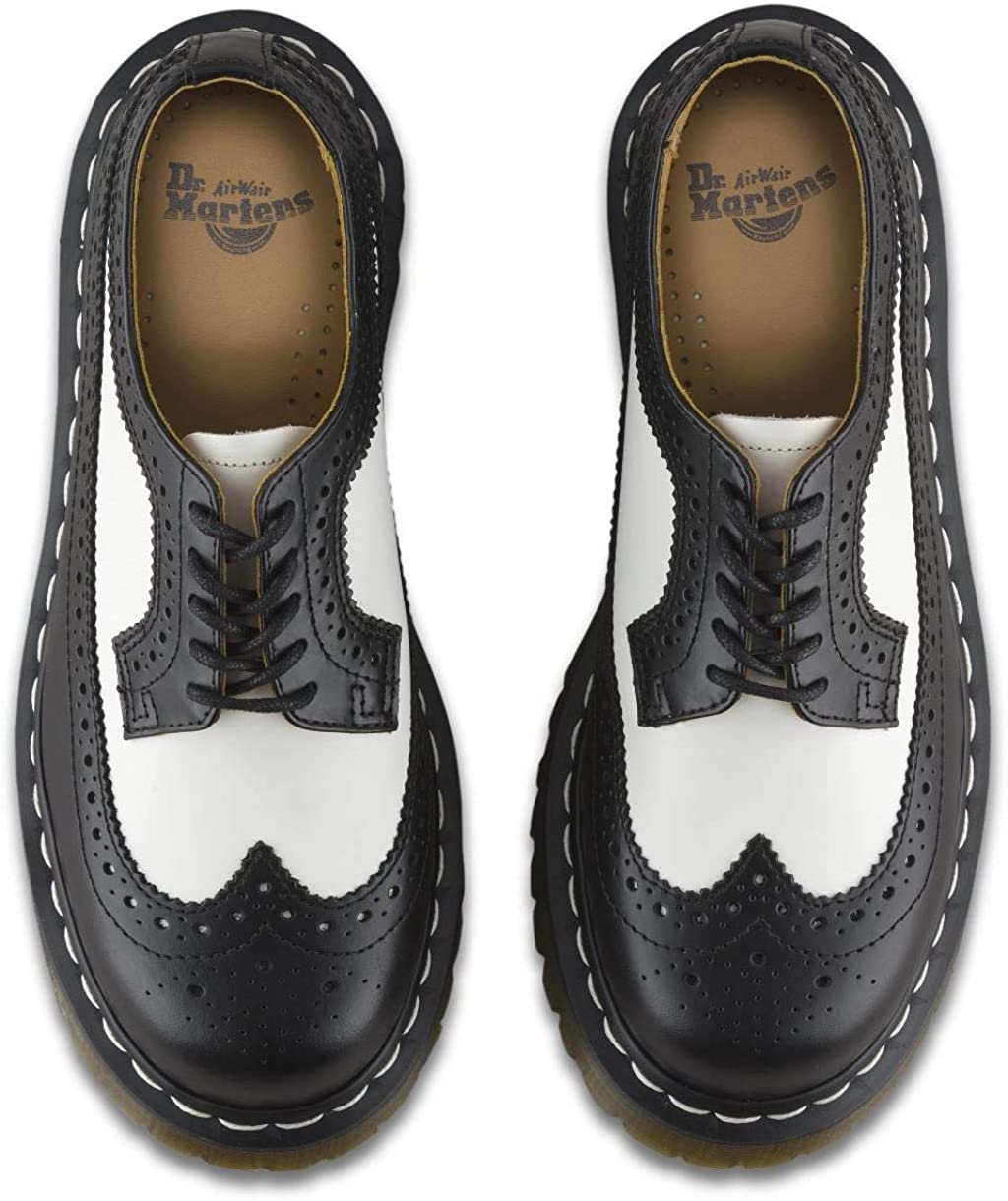 Dr. Martens， 3989 Brogue BEX 3-Eye Leather Wingtip Shoe for Men and Women