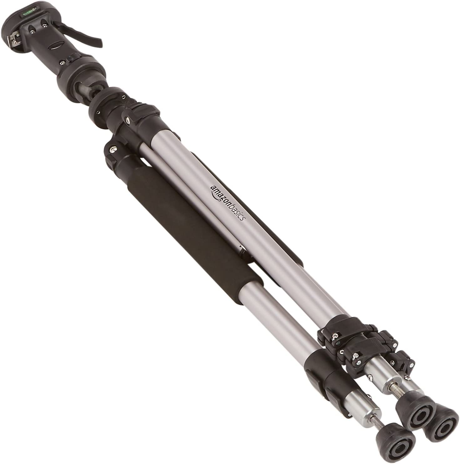 Amazon Basics Pistol Grip Camera Travel Tripod With Bag - 34.4 - 72.6 Inches， Black