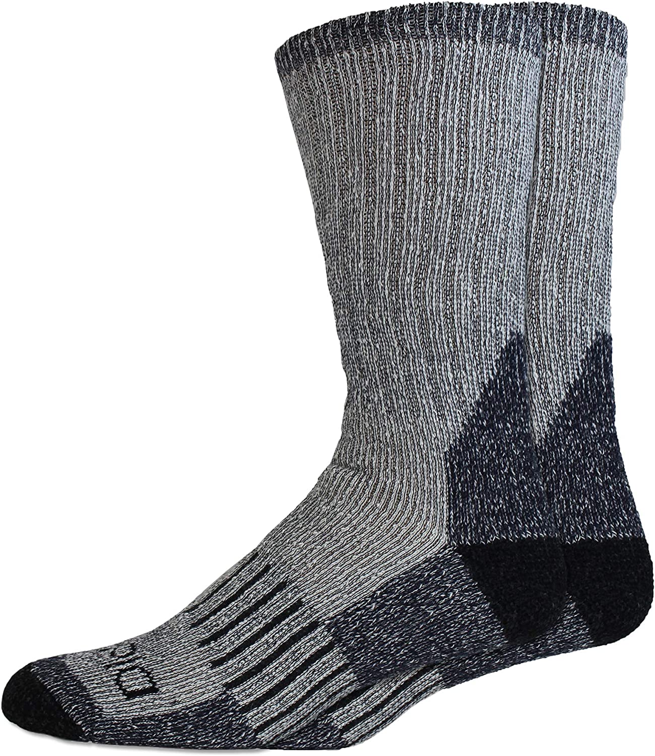 Dickies mens 2 Pairs Heavy Weight Wool Blend Thermal Crew Socks