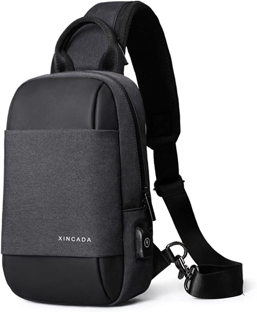 XINCADA Sling Bag Small Backpack Crossbody Bags for Men Chest Pack Man Purse Shoulder Messenger Bags